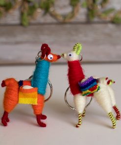 SirenSirena Llama Keychain, White Llama Keychain, Bag Charm, Llama Purse Charm, Llama Gift, Fluffy Llama Keychain, Pompom Llama Keychain, Llama