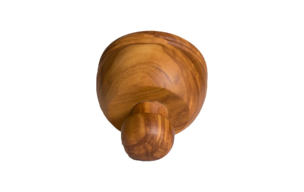 Olive Wood Rice Mold Server