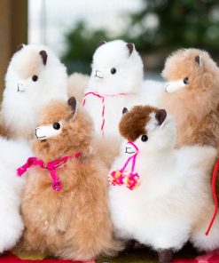 Fur Baby Alpaca 7in Handmade Stuffed Llama Figure