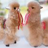 Baby Alpaca Wool Vicuna 9 in Tall figure Fluffy Charm Cusco Peru gift Wholesale 