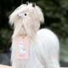 Alpaca Fur Suri Stuffed Animal 12 in White